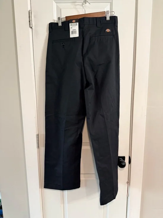 Dickies Black Work Pants Mens 32x30 NWT Occupational Straight Leg Uniform Pants - Picture 4 of 7